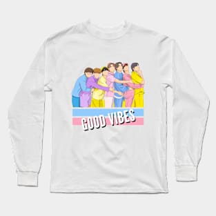 BTS Group - Good VIbes Long Sleeve T-Shirt